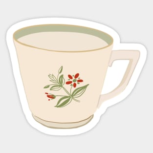 Vintage coffee cup Sticker